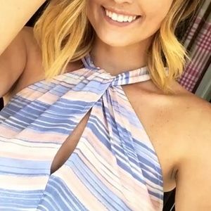 Pastel Colored Halter Blouse